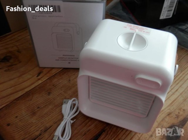 Нов USB акумулаторен вентилатор за охлаждане с режими на мъгла 3 скорости на вятъра, снимка 7 - Вентилатори - 42185657