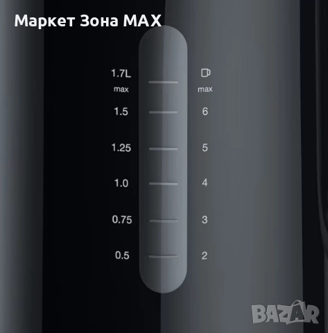 Кана за бързо кипене Braun 1.7L Breakfast1, снимка 3 - Кани - 52863637