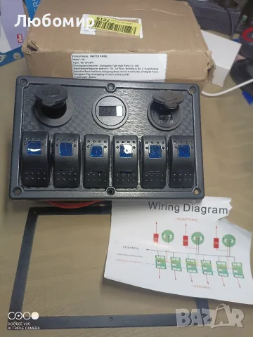 Панел с превключватели, Mmgoqqt, с гнездо за запалка, 2 USB, волтметър, 12-24V,, снимка 2 - Аксесоари и консумативи - 56143974