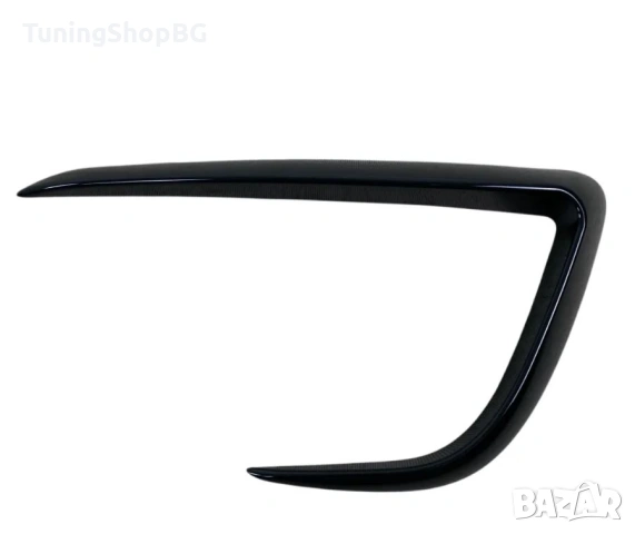 Добавки за броня около халогените за Tesla Model Y черен гланц, снимка 3 - Аксесоари и консумативи - 53109328
