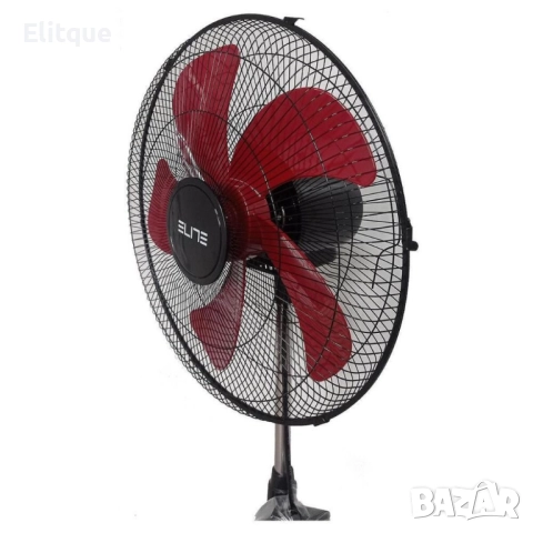Вентилатор на стойка Elite EFS-1304 - 100w - кръгла метална стойка, снимка 4 - Друга електроника - 52855365