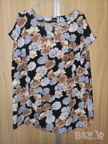 Флорална блуза, снимка 3 - Тениски - 40243834