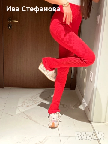 ALICE EVIS  Alice Evis от бранда Алисия нов спортно елегантен сет две части костюм червен комплект , снимка 12 - Спортни екипи - 52516914