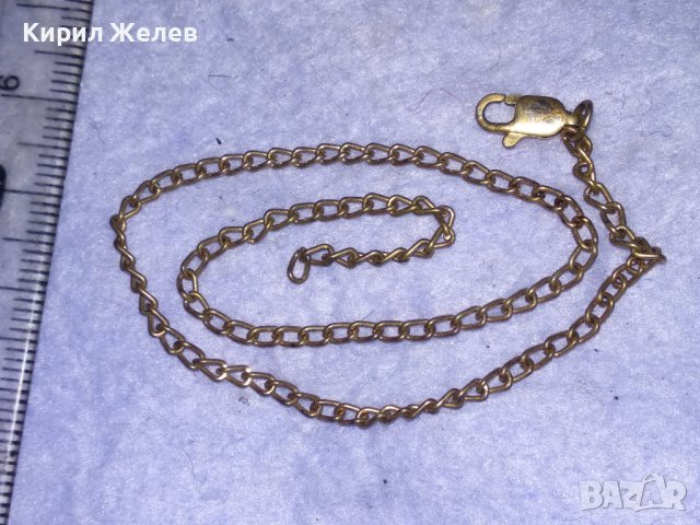 СТАРА СРЕБЪРНА с ПОЗЛАТА ФИНА ВЕРИЖКА ГРИВНА СИНДЖИРЧЕ МАЙСТОРСКА ИЗРАБОТКА - Със ЗАКОПЧАЛКА 30832, снимка 3 - Антикварни и старинни предмети - 41761549