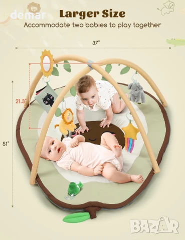 Бебешка постелка за фитнес и активност, 6 подвижни играчки, снимка 6 - Други - 50536804