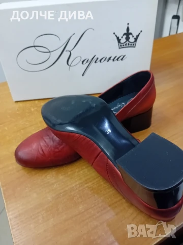 Намаление Дам.обувки м1902 червени ест.кожа , снимка 4 - Дамски елегантни обувки - 51204384