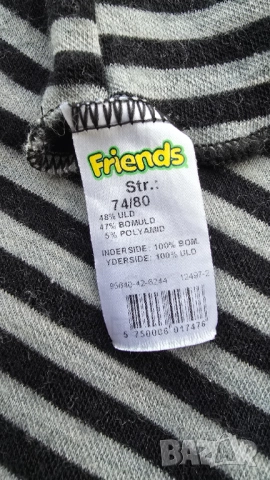 Балаклава Joha за бебе мерино вълна 0-6 месеца, снимка 6 - Бебешки шапки - 52871143