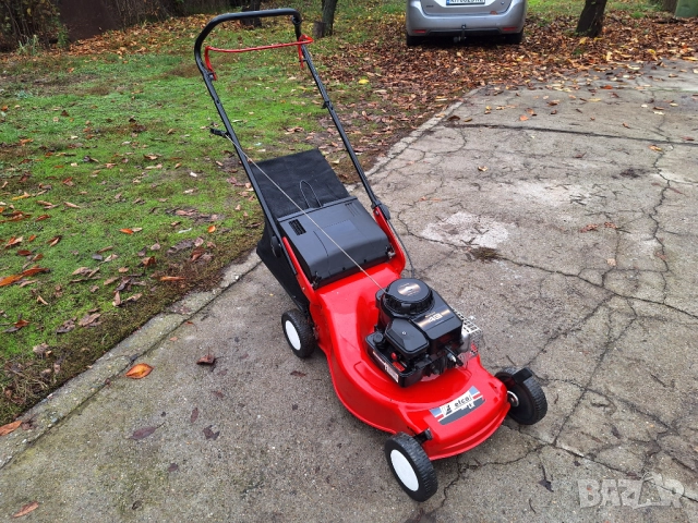 Косачка Briggs Efco 5 к.с. без самоход мулчираща с кош, снимка 4 - Градинска техника - 52294860