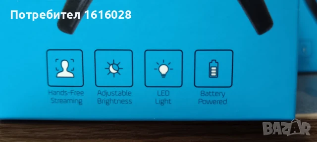 LED Vlogging Tripod - Статив за влогове с лед осветление., снимка 9 - Селфи стикове, аксесоари - 50676216