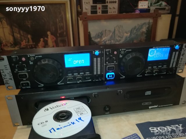 GEMINI DJ CD X2-ВНОС GERMANY 0109230843LNV, снимка 3 - Ресийвъри, усилватели, смесителни пултове - 42040544