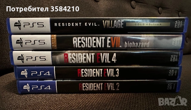 Resident Evil игри за PS4 и PS5 - отлично състояние,лот!, снимка 3 - Игри за PlayStation - 53397070