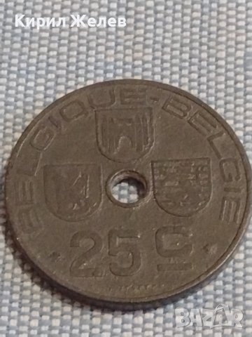 Две монети 1 франк 1937г. Франция / 25 сантима 1942г. Белгия за КОЛЕКЦИЯ ДЕКОРАЦИЯ 30196, снимка 6 - Нумизматика и бонистика - 44489328