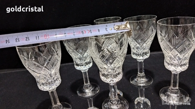 Кристални чаши руски кристал, снимка 4 - Антикварни и старинни предмети - 33682458