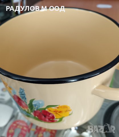 Тенджера емайл 3 литра, снимка 2 - Съдове за готвене - 44416308