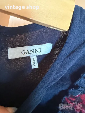 Стилна рокля Ganni, размер S, снимка 8 - Рокли - 56061379