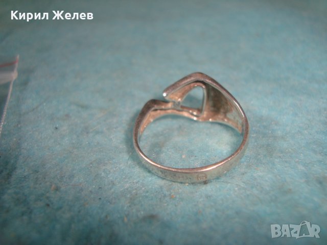 СТАР СРЕБЪРЕН АРТ ДЕКО СТИЛ ПРЪСТЕН СРЕБРО 925 МАЙСТОРСКА ИЗРАБОТКА 25682, снимка 6 - Пръстени - 35883990