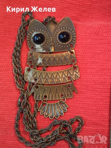 БРОНЗОВО АРТ БУХАЛЧЕ с ВИНТИДЖ ВЕРИЖКА ФИГУРАЛЕН МОДЕН МЕДАЛЬОН КОЛИЕ 27430, снимка 8 - Колиета, медальони, синджири - 35100806