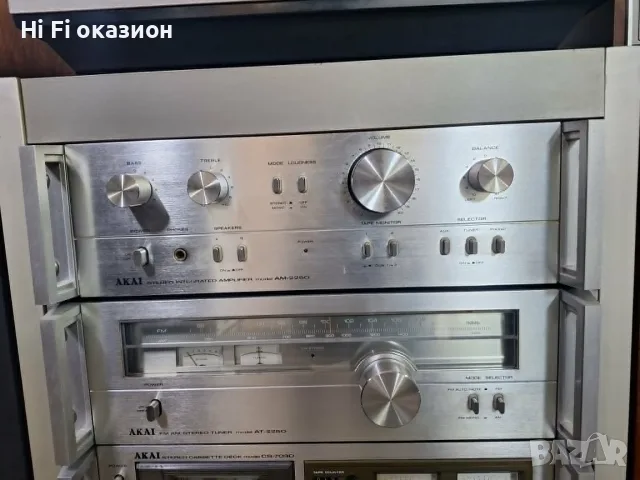 Сет оригинален unit rack шкаф AKAI Усилвател АM-2250 * тунер AT-2250 * дек CS-703D , снимка 7 - Ресийвъри, усилватели, смесителни пултове - 55885747