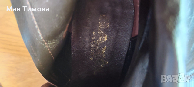Дамски индийски ботуши тъмно кафяви, снимка 5 - Дамски обувки на ток - 36165938