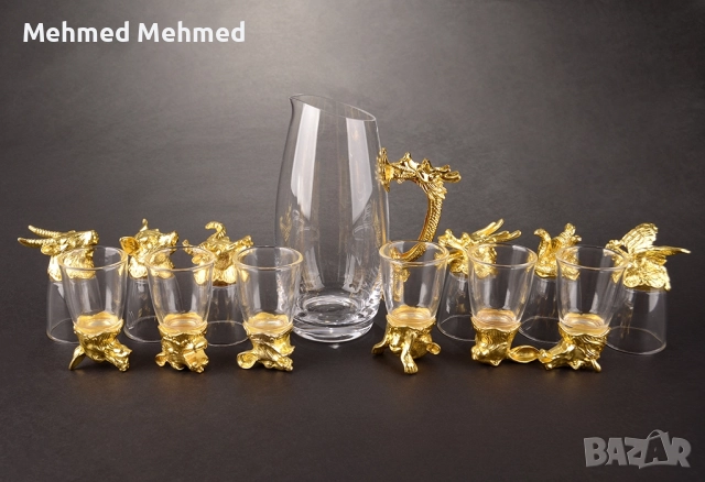 Луксозен комплект за сервиране с релеф и 3D декорации, вдъхновен от китайския зодиак., снимка 5 - Други ценни предмети - 51632236