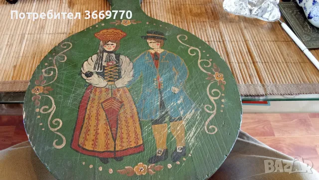 Стара дървена дъска от Скандинавия, снимка 2 - Антикварни и старинни предмети - 50127827