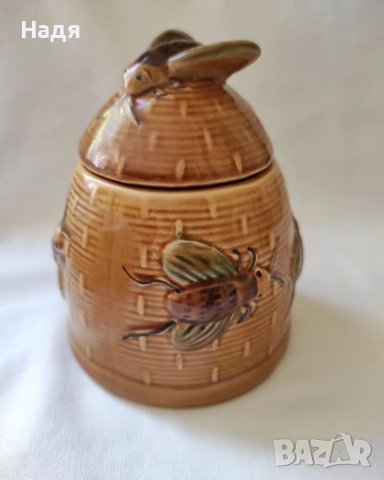 Керамичен буркан за мед, снимка 3 - Други - 41397260