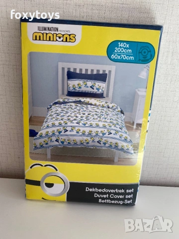 Спален комплект Minions Skate Crew 140×200см, 60х70см