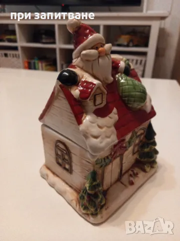 Керамична коледна къщичка кутия, голяма. , снимка 5 - Декорация за дома - 48261156
