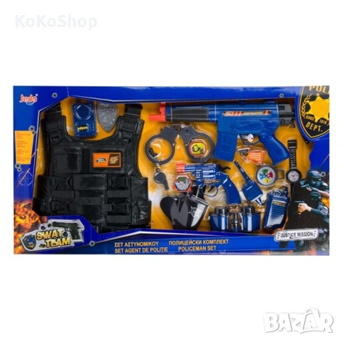 Детски полицейски комплект, снимка 2 - Коли, камиони, мотори, писти - 53683547