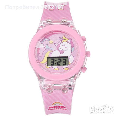 Комплект детски светещ многофункционален електронен часовник + гривна, снимка 4 - Детски - 44796162