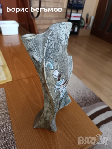 Керамична гарафа Bresciana Ceramica Arco Gardese  1950 г, снимка 2 - Антикварни и старинни предмети - 53769348