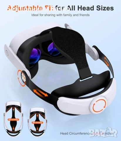 Нова Каишка за Quest 3S/3/2 – баланс, по-малък натиск, здрава опора, снимка 2 - Аксесоари - 53697150