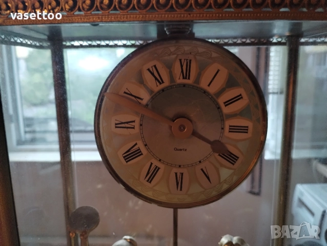 Порцеланов часовник Лимож, снимка 4 - Антикварни и старинни предмети - 51553582