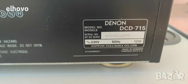 CD player Denon DCD-715, снимка 4 - Ресийвъри, усилватели, смесителни пултове - 50950046