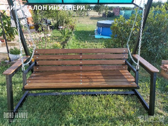 градинска люлка - пейка , снимка 4 - Градински мебели, декорация  - 41607718