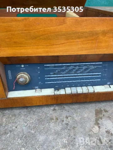 Ретро радио с грамофон Акорд 102, снимка 2 - Грамофони - 49749932
