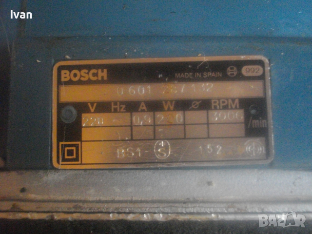 200 Вата Голям 215х114мм Виброшлаф Made in SPAIN-BOSCH-Правоъгълен-Синя Професионална Серия-ОТЛИЧЕН, снимка 18 - Други инструменти - 44736103
