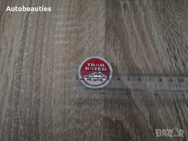 емблема червен кръг Trailrated за Jeep, снимка 2 - Аксесоари и консумативи - 50444207