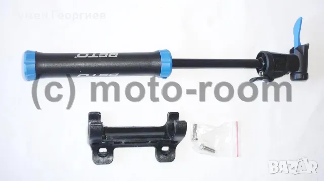 Мини помпа BETO CMPB 02B – двойнодействаща, с игличка за топка, снимка 4 - Аксесоари за велосипеди - 49201712