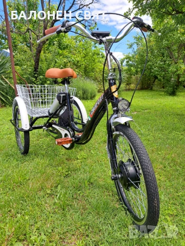 Многофункционален Нов модел e-Trike Hybrid Велосипед с три гуми Електрически Хибрид Триколка