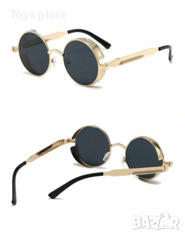 2 Модела слънчеви очила с кръгли очила стъкла, кръгли слънчеви очила модел 2025, снимка 5 - Слънчеви и диоптрични очила - 50726820