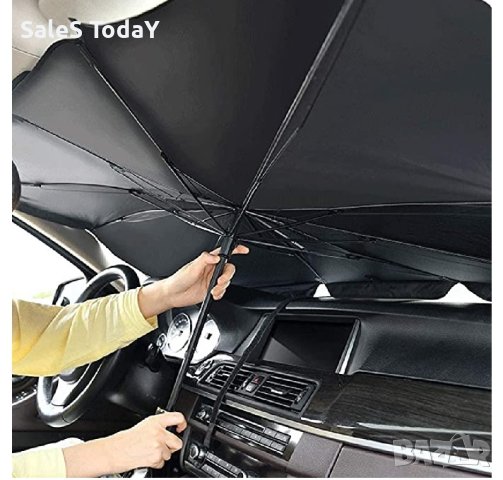 Сенник за предно стъкло- 125см, Слънцезащитен чадър за кола, снимка 5 - Аксесоари и консумативи - 41370040