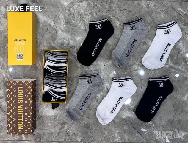 Balenciaga 🔹 Nike 🔹 Louis Vuitton 🔹 Balenciaga 🔹 6бр в Кутия , снимка 11 - Мъжки чорапи - 53831120