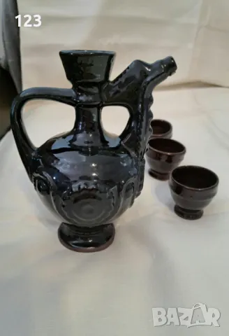 Продавам глинен сервиз за ракия!, снимка 3 - Сервизи - 49059961