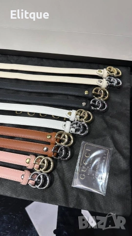 колани от естествена кожа в кутия Gucci , снимка 2 - Колани - 53428238