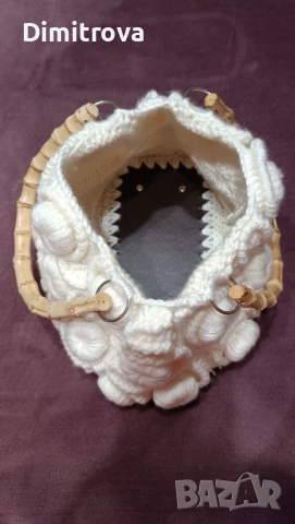 Плетена дамска чанта, снимка 5 - Чанти - 53139205