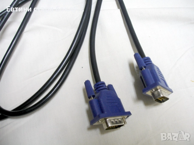Кабел за монитор VGA - VGA, черен, 1,60 m., снимка 4 - Кабели и адаптери - 52595497