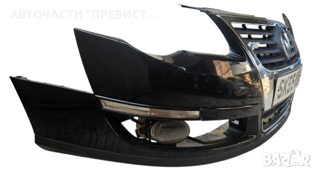 Предна Броня с Решетки и Халогени Фолксваген Пасат Б6 VW Passat B6 2005-2010, снимка 3 - Части - 53712984