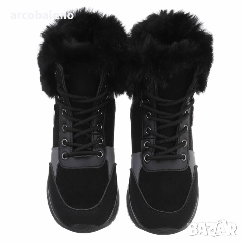 Дамски зимни боти до глезена с връзки, 5цвята , снимка 8 - Дамски боти - 51879543