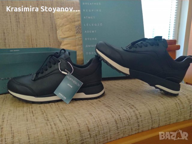 Дамски кожени спортни обувки Geox